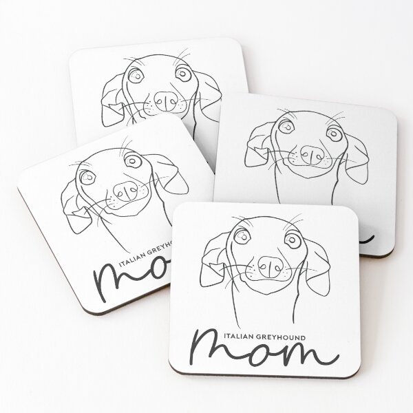 Item preview, Italian Greyhound mom; with cute cartoon IGGY line art. designed and sold by ThisIggyLife.