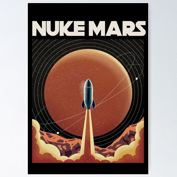 Artikel-Vorschau von Nuke Mars, designt und verkauft von Paperfly Studio.