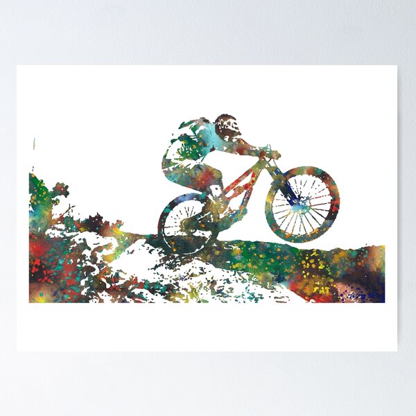 Item preview, Downhill mountain biking designed and sold by Rosaliartbook.