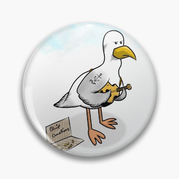 Item preview, Busking Seagull designed and sold by HORIZONapparel.