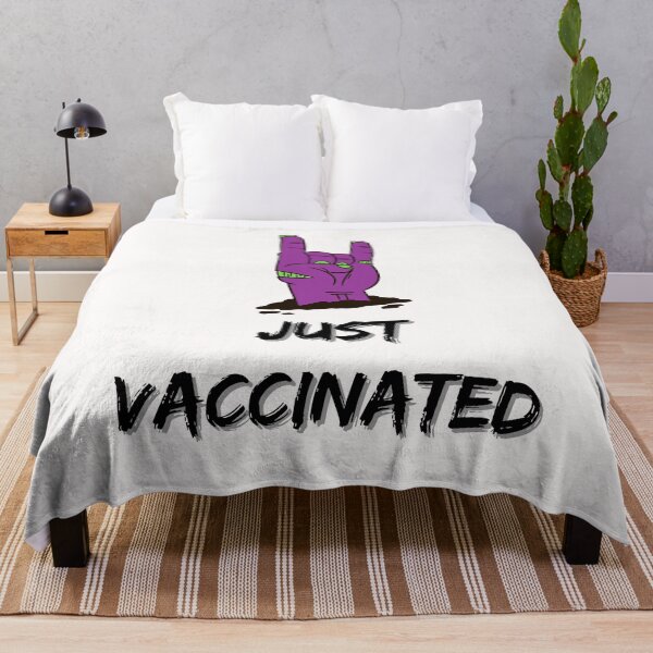 Item preview, Just Vaccinated 2021 Immunity Vaccination-Cool Funny Zombie Hand, Rock On designed and sold by WW-Designz.