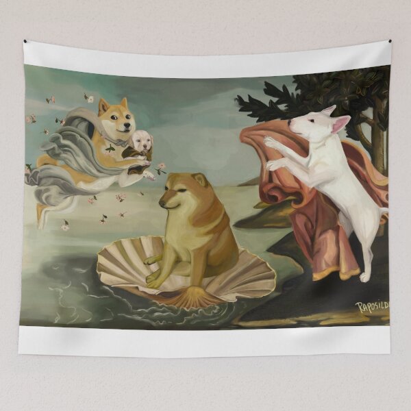 Item preview, the birmth of cheems designed and sold by raposilda.