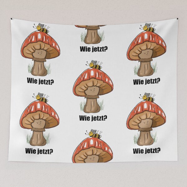 Item preview, Confused mushroom - wie jetzt? rot designed and sold by LoonyM.