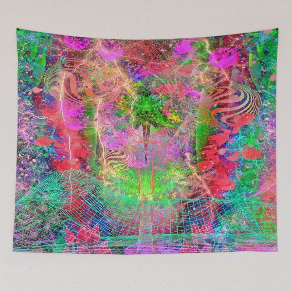 Item preview, Reptilian Mindscape (Tropical) designed and sold by Discordant Dreams Art.