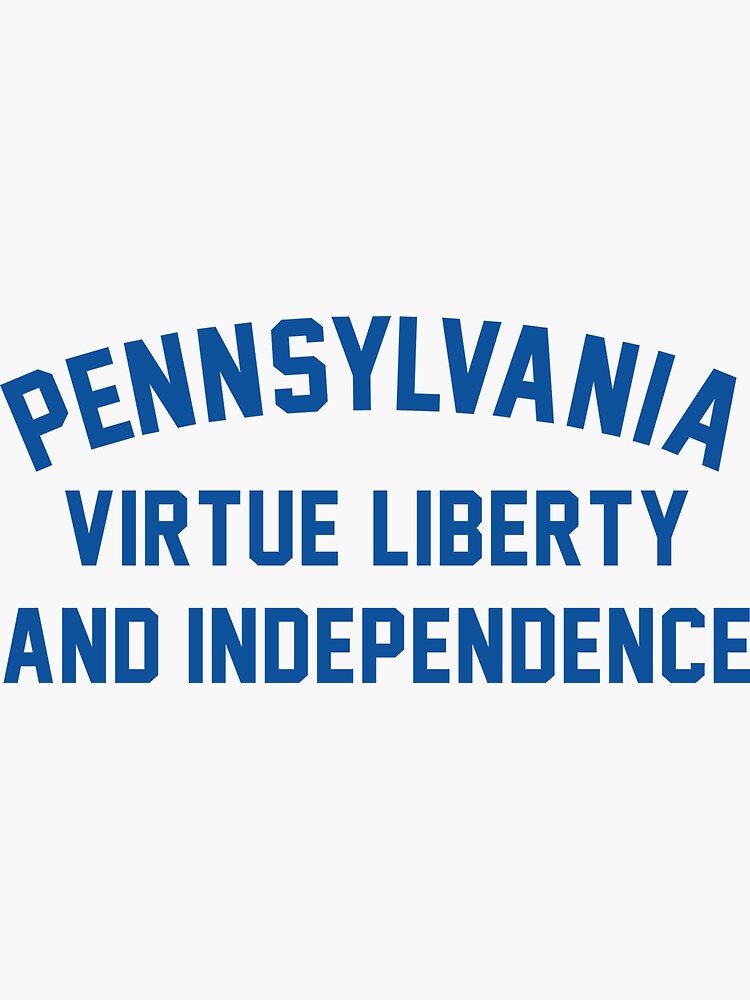 "The Pennsylvania Motto (State Motto of Pennsylvania)" Sticker for Sale