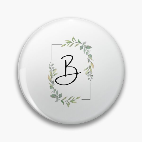 Item preview, Monogram letter B with green leaves designed and sold by JustSeasons.