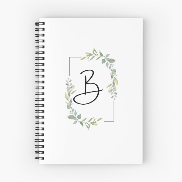 Item preview, Monogram letter B with green leaves designed and sold by JustSeasons.