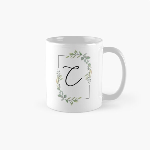 Item preview, Monogram letter C with green leaves designed and sold by JustSeasons.