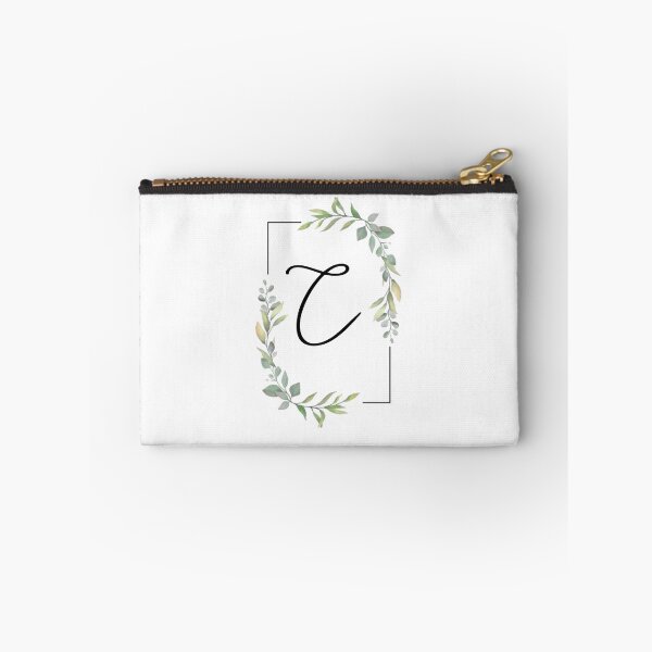 Item preview, Monogram letter C with green leaves designed and sold by JustSeasons.