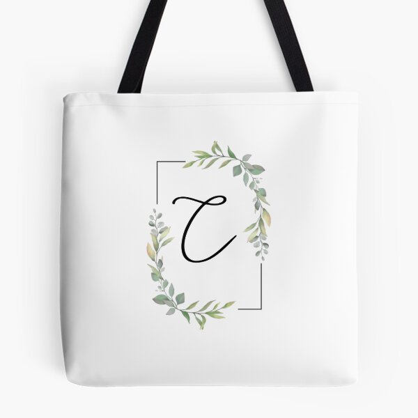 Item preview, Monogram letter C with green leaves designed and sold by JustSeasons.