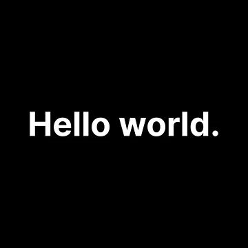 Artwork thumbnail, Hello world by Create-