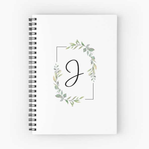 Item preview, Monogram letter J with green leaves designed and sold by JustSeasons.