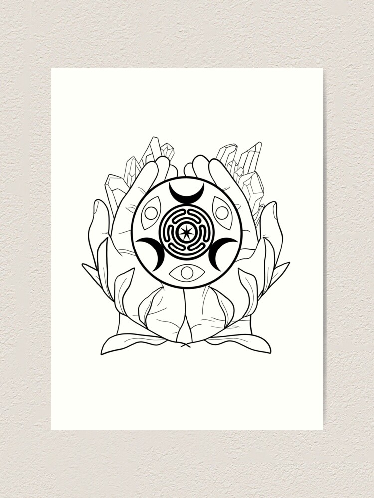 ReturntoThedas  Muchaesque Hecate tattoo design commissioned by