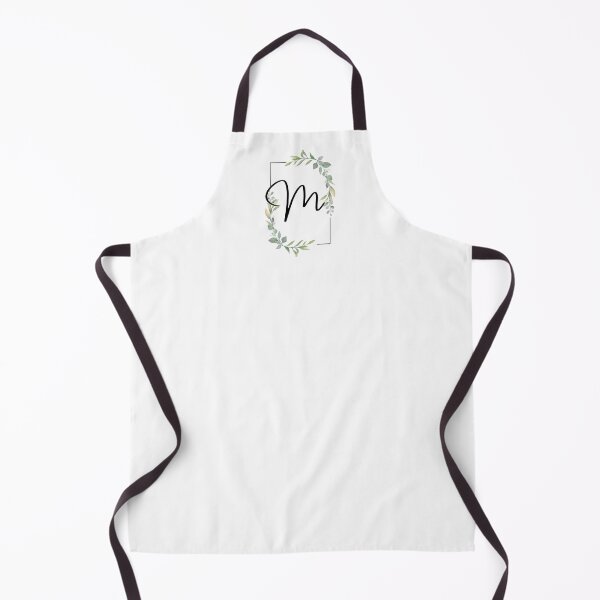 Item preview, Monogram letter M with green leaves designed and sold by JustSeasons.