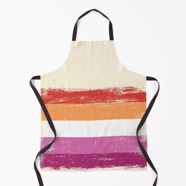 Item preview, Lesbian Pride Flag - Vintage Paint - 5-Stripe Sunset designed and sold by UBUCO.