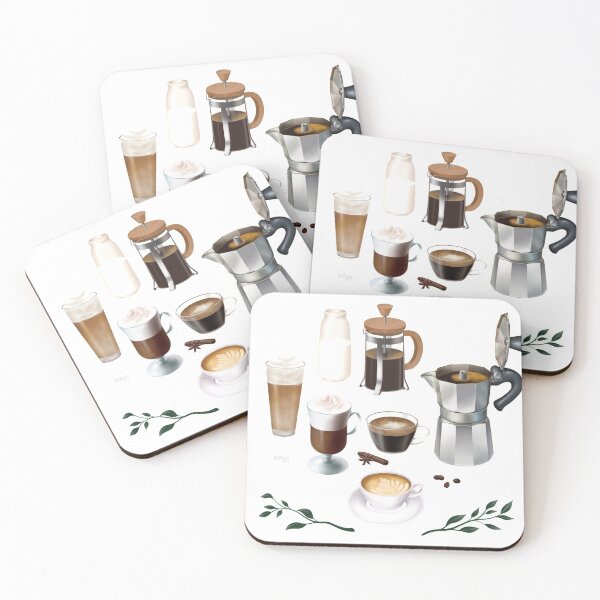 Item preview, Coffee Set illustration designed and sold by Juliarch.