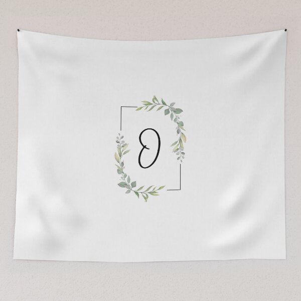 Item preview, Monogram letter O with green leaves designed and sold by JustSeasons.