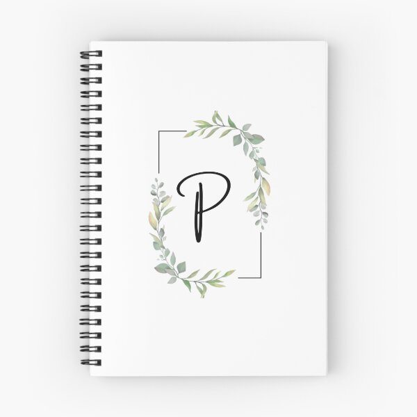 Item preview, Monogram letter P with green leaves designed and sold by JustSeasons.
