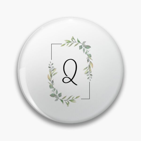 Item preview, Monogram letter Q with green leaves designed and sold by JustSeasons.