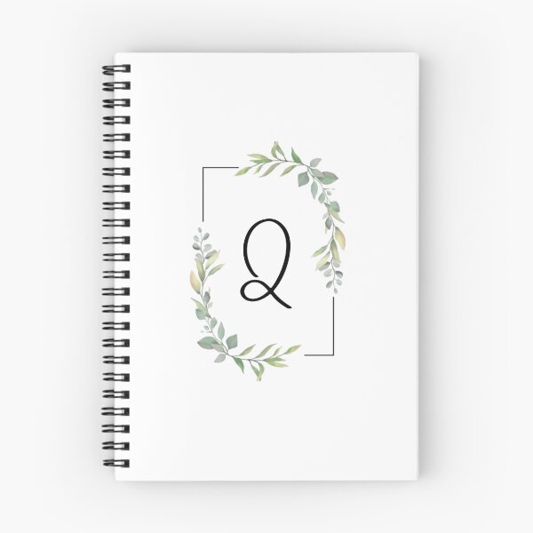 Item preview, Monogram letter Q with green leaves designed and sold by JustSeasons.