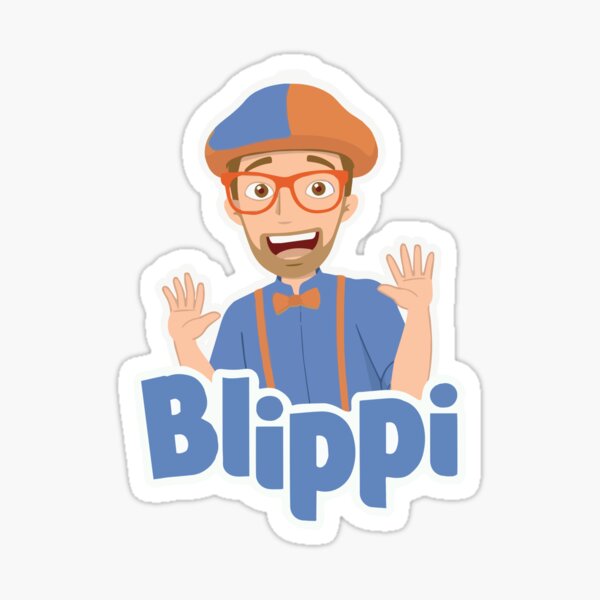 Vídeos educativos de Blippi para niños de dibujos animados Pegatina