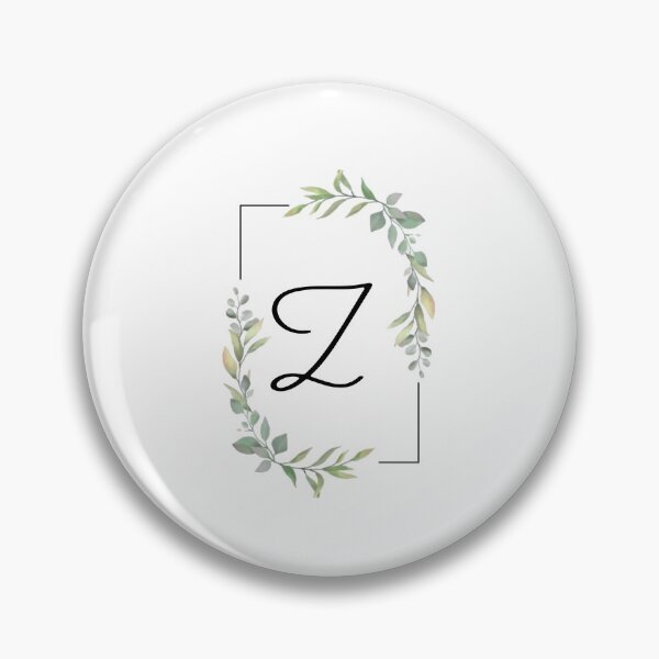 Item preview, Monogram letter Z with green leaves designed and sold by JustSeasons.
