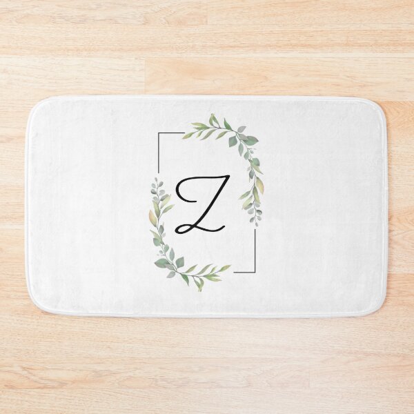 Item preview, Monogram letter Z with green leaves designed and sold by JustSeasons.