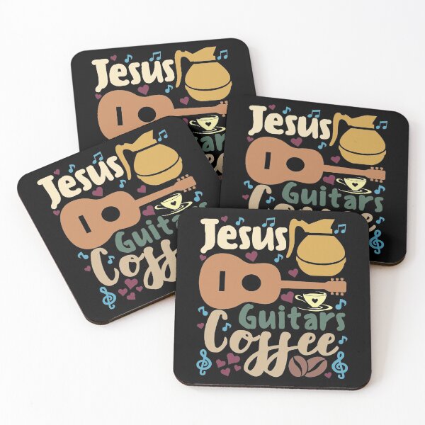 Item preview, Jesus Guitars And Coffee | Christians Love Caffeine And Music designed and sold by GravitiTees.