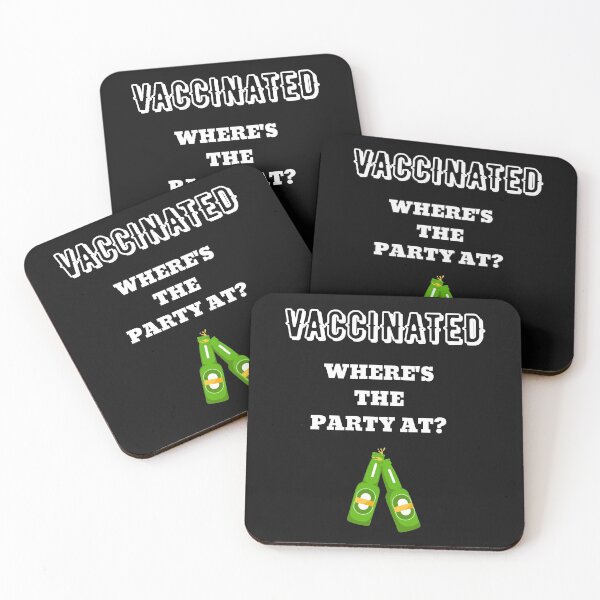 Item preview, Just Vaccinated And Ready To Party 2021 Vaccination Design-Funny Post Vaccine Celebration Party Design For Sorority,College And Party Animals designed and sold by WW-Designz.