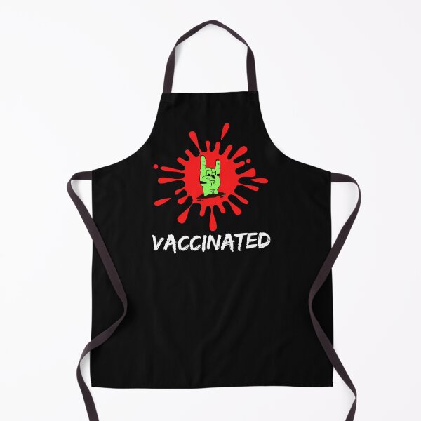 Item preview, Just Vaccinated 2021 Immunity Vaccination-Cool Funny Zombie Hand, Rock On designed and sold by WW-Designz.