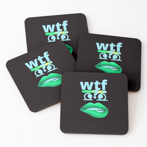 Item preview, WTF MONKEY -GREEN designed and sold by Flirt-Teez.