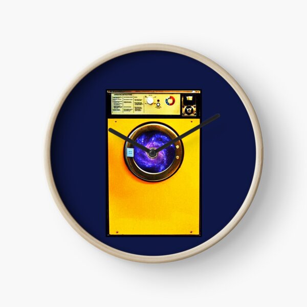Galaxy Washing Machine - Trippy Space Washing Machine Clock