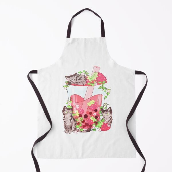 Item preview, Strawberry Cats Boba Tea designed and sold by averiillustrate.