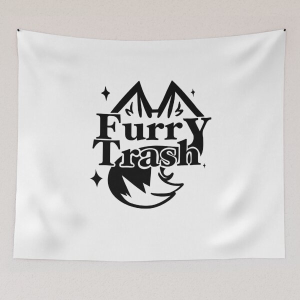 Item preview, Furry Trash Black designed and sold by FloofleButt.