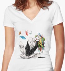 Delirium The Sandman Vertigo Comics Women's Fitted V-Neck T-Shirt