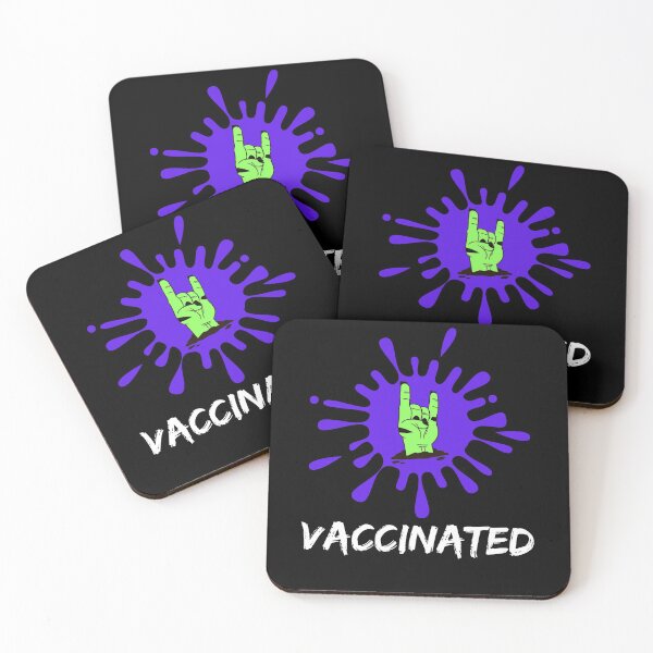 Item preview, Just Vaccinated Immunity 2021 Vaccination-Cool Funny Zombie Hand, Rock On designed and sold by WW-Designz.