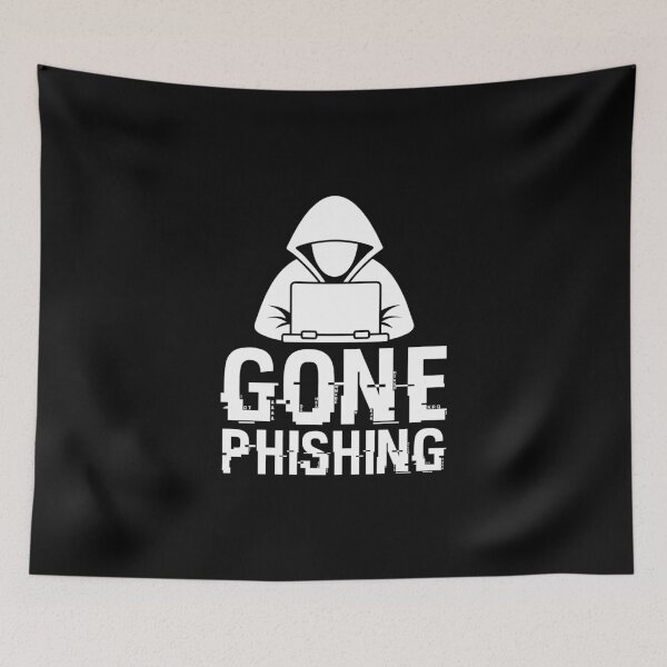 Item preview, Hacker anónimo se ha ido al phishing: seguridad de los hackers de sombrero blanco designed and sold by Nessshirts.