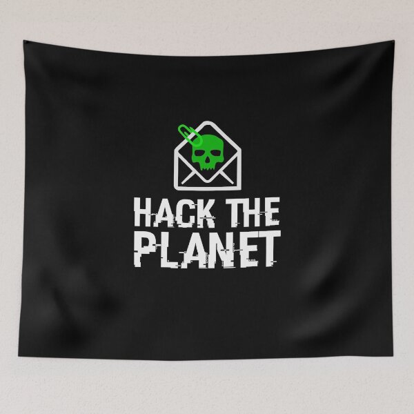 Item preview, HACK THE PLANET - Cybersecurity Hackers Hacking Cyber designed and sold by Nessshirts.