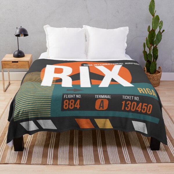 Item preview, Riga, Latvia (RIX) Airport Code Baggage Tag designed and sold by SLAG-Creative.