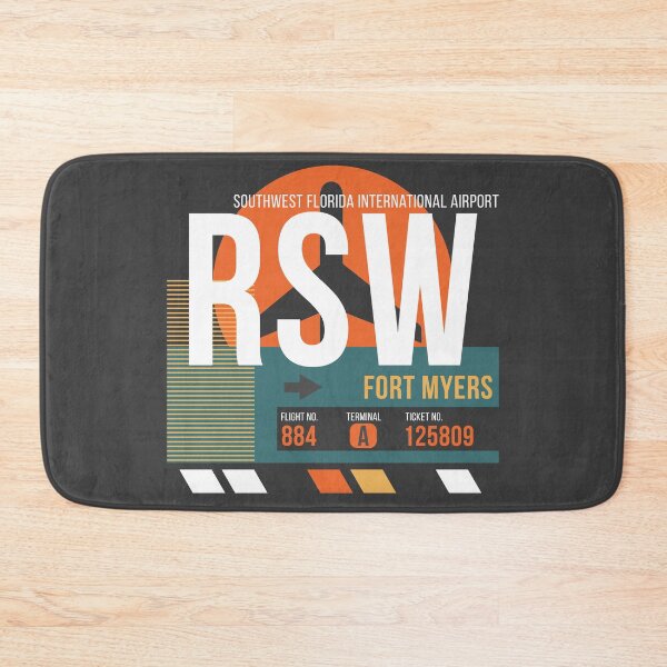 Item preview, Fort Myers, Florida (RSW) Airport Code Baggage Tag designed and sold by SLAG-Creative.