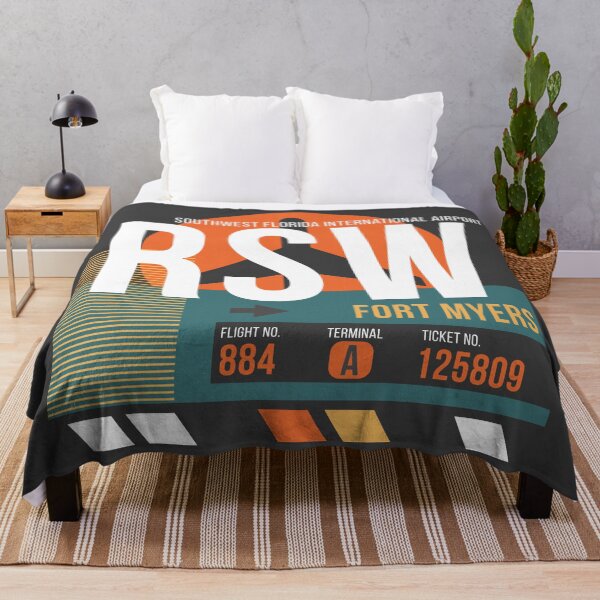 Item preview, Fort Myers, Florida (RSW) Airport Code Baggage Tag designed and sold by SLAG-Creative.