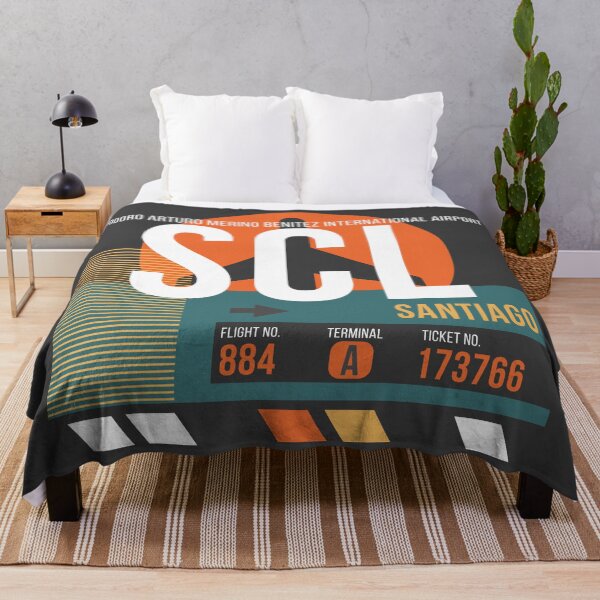 Item preview, Santiago, Chile (SCL) Airport Code Baggage Tag designed and sold by SLAG-Creative.