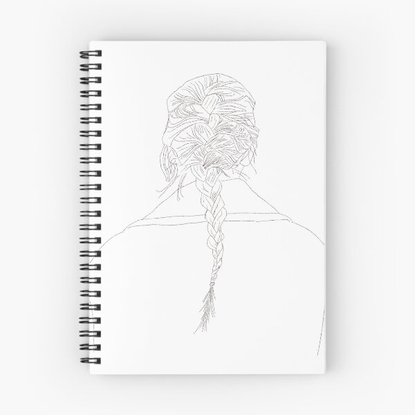 Item preview, braid sketch designed and sold by girlwithlatte.