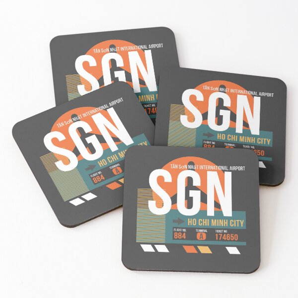 Item preview, Ho Chi Minh City, Vietnam (SGN) Airport Code Baggage Tag designed and sold by SLAG-Creative.