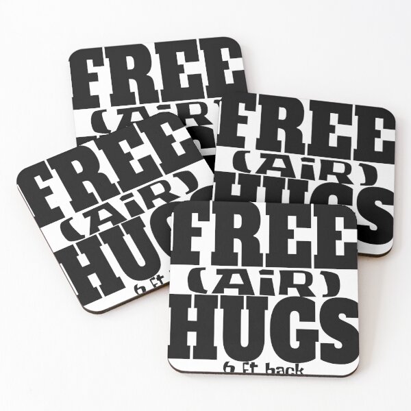 Item preview, FREE (AIR) HUGS 6 FEET BACK designed and sold by CRINGEWORTHY TEES.