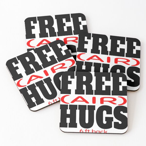 Item preview, FREE (AIR) HUGS 6 FEET BACK designed and sold by CRINGEWORTHY TEES.