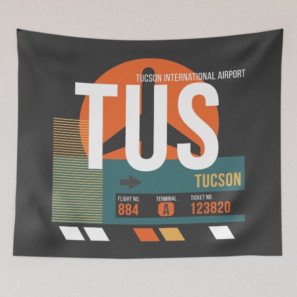 Item preview, Tucson, Arizona (TUS) Airport Code Baggage Tag designed and sold by SLAG-Creative.