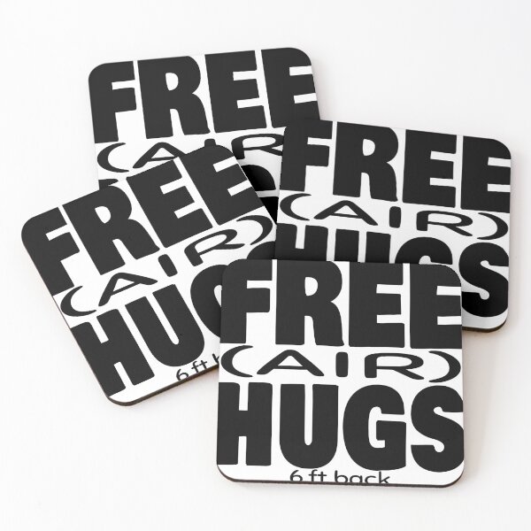 Item preview, FREE (AIR) HUGS 6 FEET BACK designed and sold by CRINGEWORTHY TEES.