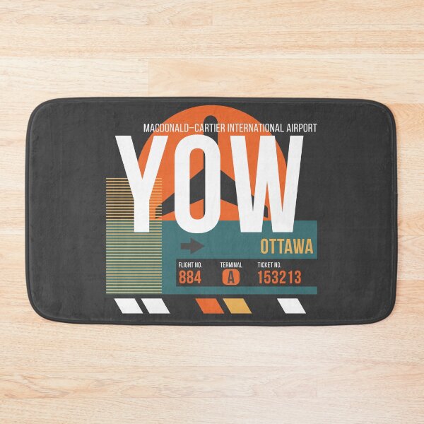 Item preview, Ottawa, Canada (YOW) Airport Code Baggage Tag designed and sold by SLAG-Creative.
