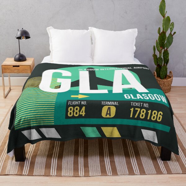 Item preview, Glasgow, Scotland (GLA) Airport Code Baggage Tag designed and sold by SLAG-Creative.